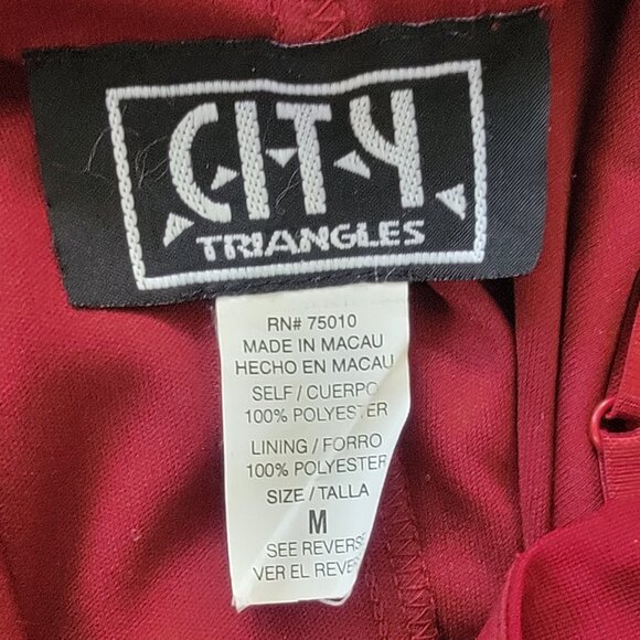 CITY TRIANGLES 90s Babydoll Burgundy Whimsigoth Dark Fairy Dress M Flora - Picture 6 of 9